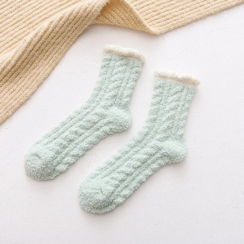 Chaussettes Chat Velours