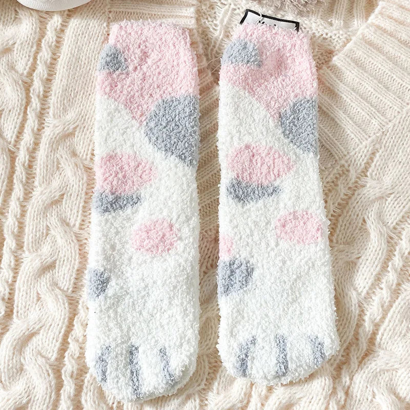 Chaussettes Chat Velours