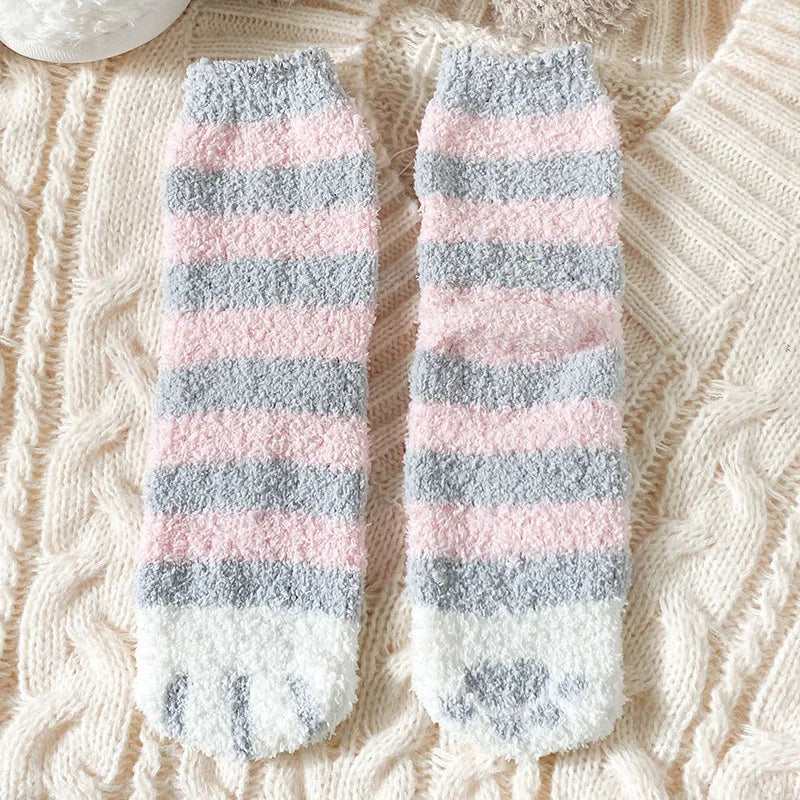 Chaussettes Chat Velours