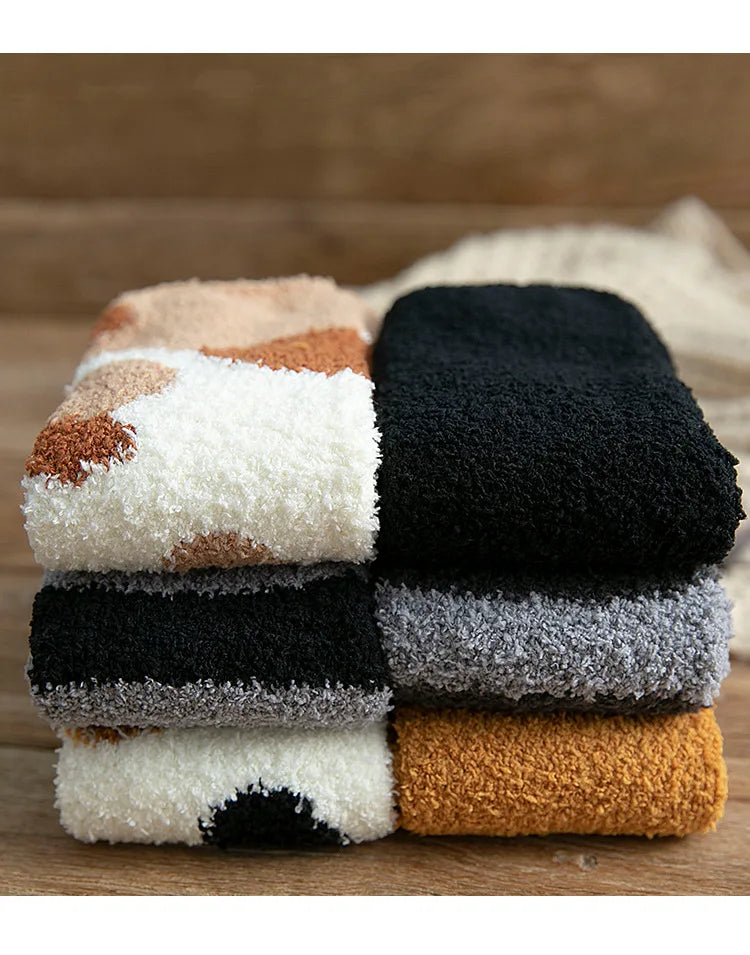 Chaussettes Chat Velours