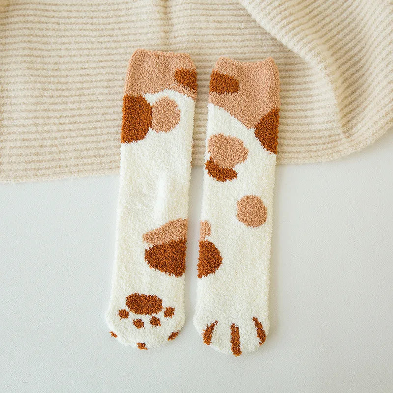 Chaussettes Chat Velours