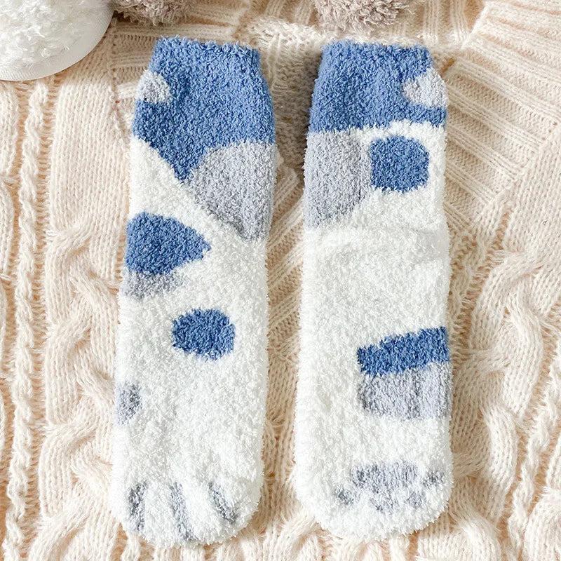 Chaussettes Chat Velours