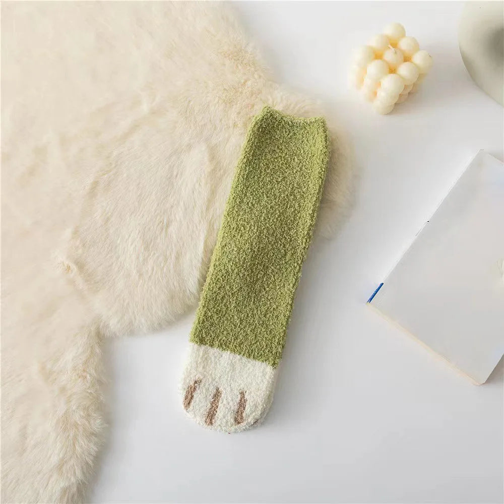 Chaussettes Chat Velours