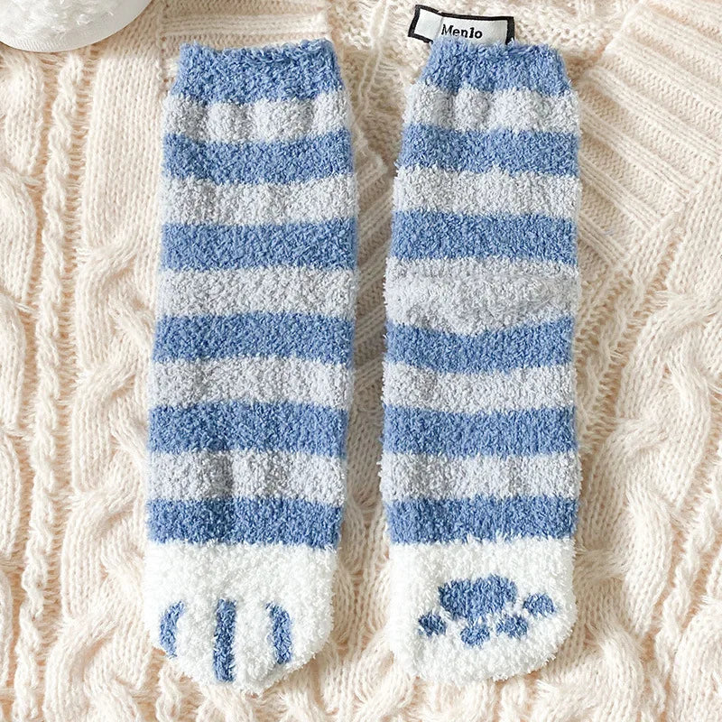 Chaussettes Chat Velours