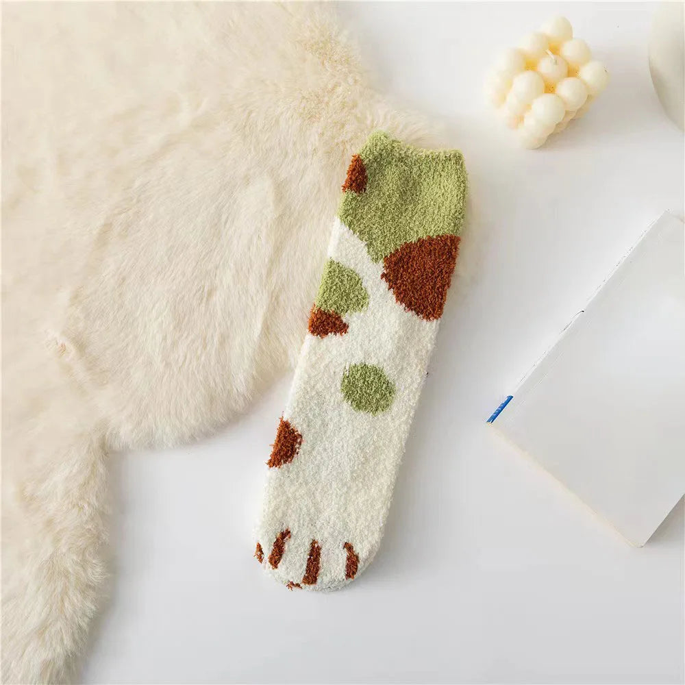 Chaussettes Chat Velours