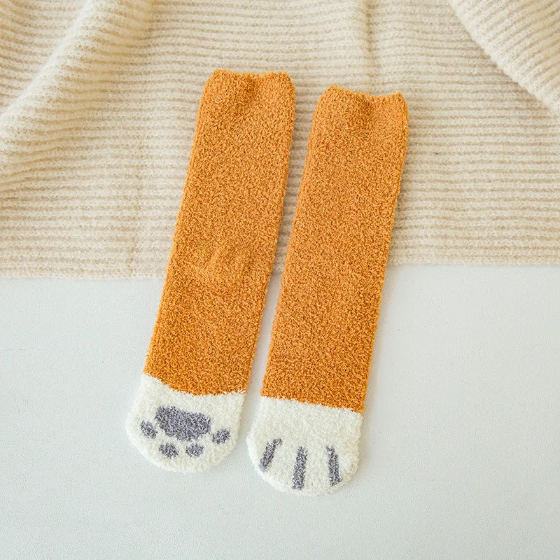 Chaussettes Chat Velours