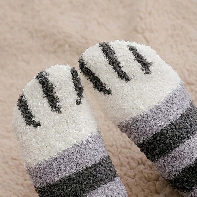 Chaussettes Chat Velours