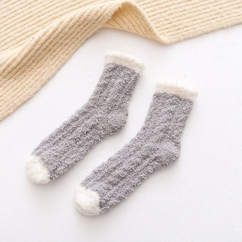 Chaussettes Chat Velours