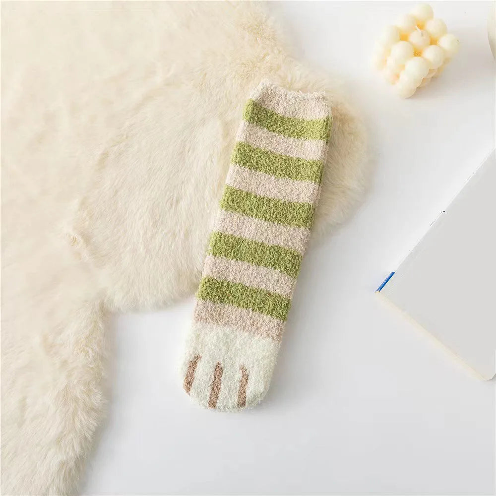 Chaussettes Chat Velours