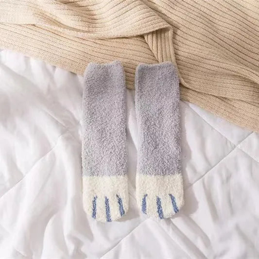 Chaussettes Chat Velours