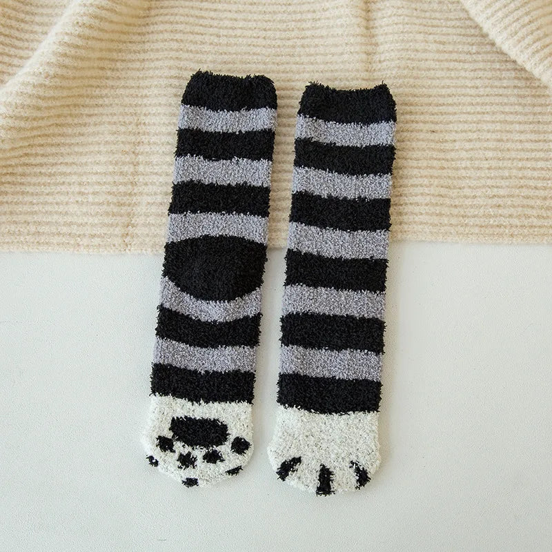 Chaussettes Chat Velours