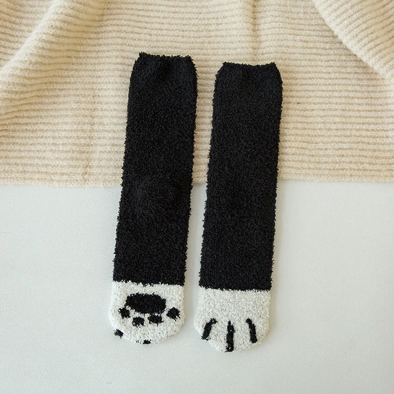 Chaussettes Chat Velours